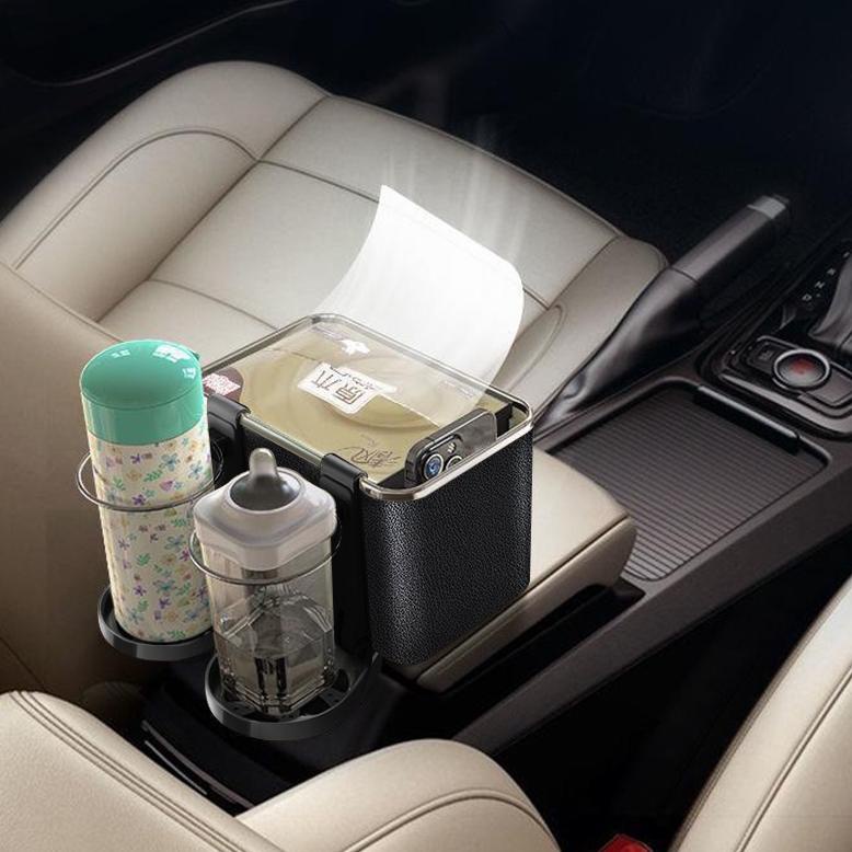 Suku Cadang Zacro Kotak Tisu Mobil/ Tempat Tisu Mobil/Car Seat Organizer/Storage Box Mobil/Botol Min