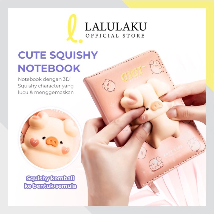 

Terlaris Buku Notes 3D Squishy Book Notebook Agenda Buku Catatan Anak Bukutulis