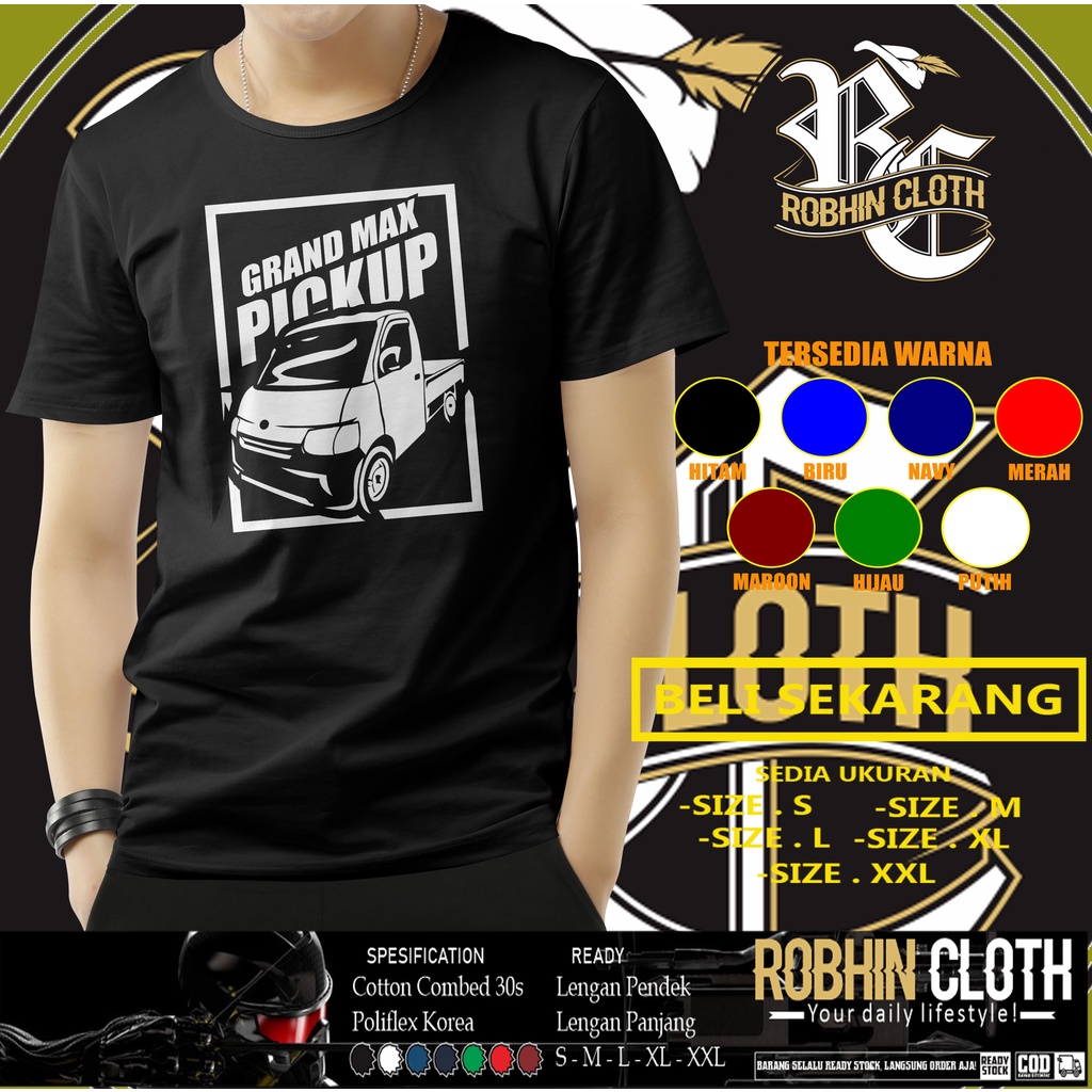 Kaos Mobil Daihatsu Gran Max Pickup Baju Otomotif