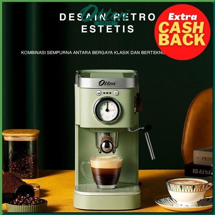 Otten - Mesin Kopi Espresso 15 Bar (Retto Green)