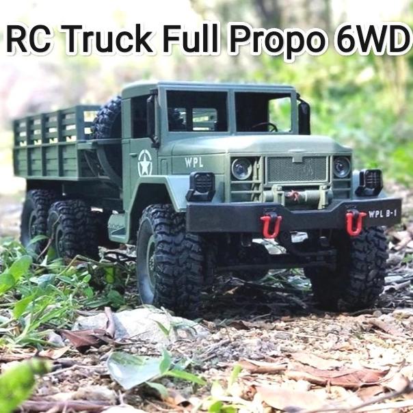 Rc Car Full Propo Army Truck Militer Offroad Proportional Mobil Remot