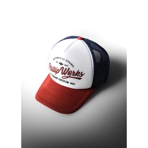 TOPI PHILLIP WORKS PETROL RED TRUCKER