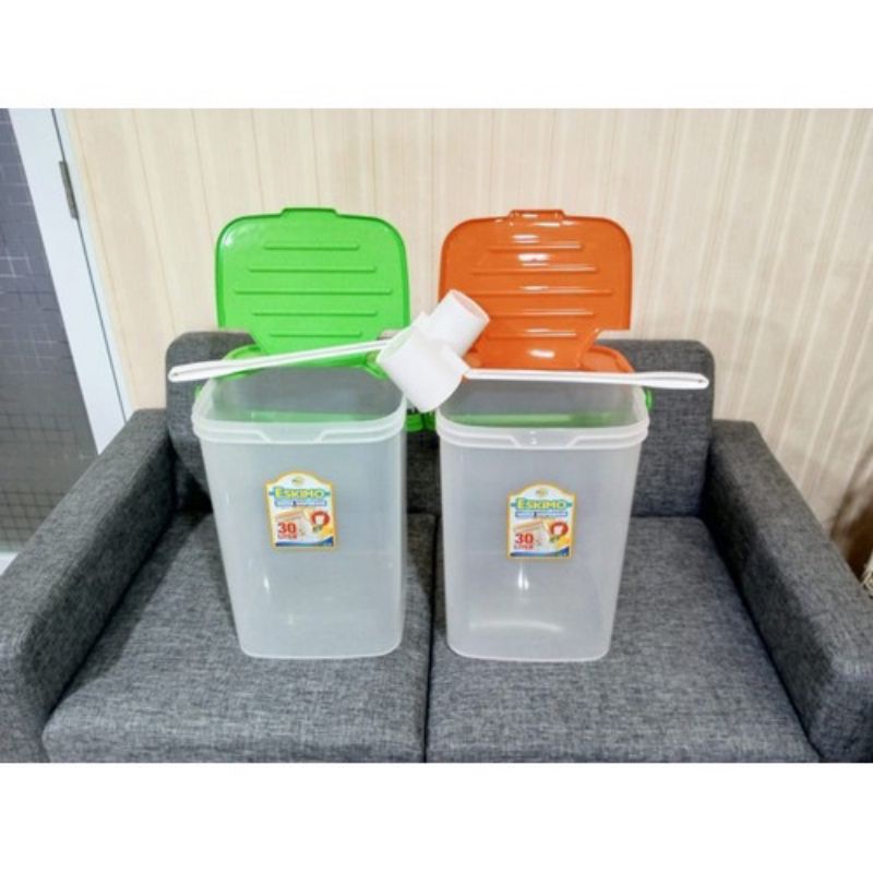 Wadah Toples Es Buah 30 Liter Free Gayung takar