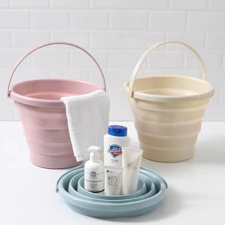 2023 Shopee✶ EMBER LIPAT PORTABLE PANCING TRAVELING / BASKOM WADAH SERBAGUNA / WATER BUCKET FOLDABLE