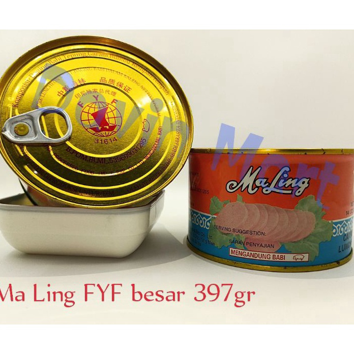 

✨ Maling FYF Ham Babi Luncheon Pork non HALAL 397 gram murah