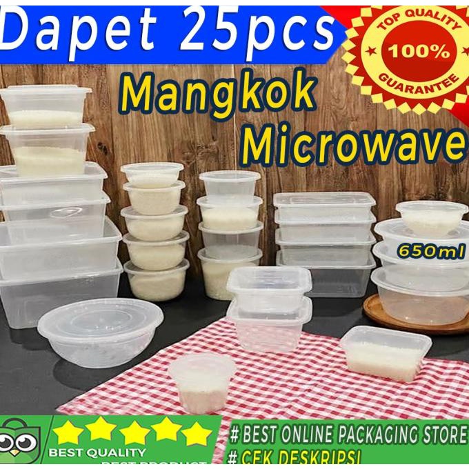 Terbaru Termurah - Thinwall Dm Mangkok Microwave 650Ml - Rou