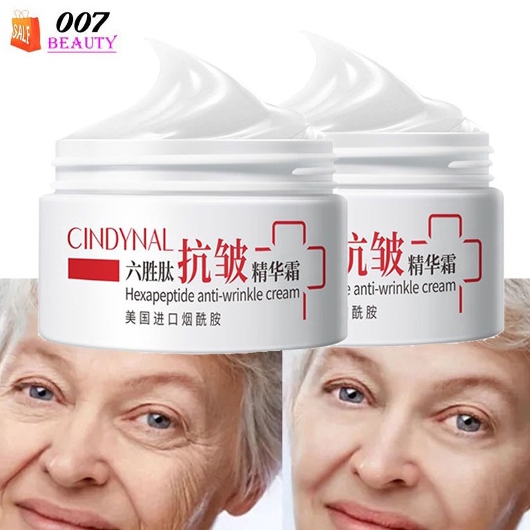 Keren asli✹ Cindynal Cream Hexapeptide Anti Wrinkle Pelembab Kulit Kering - Krim Wajah Anti Kerut Me