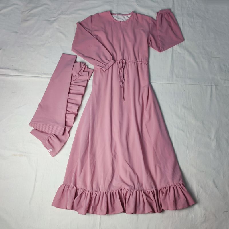 PRELOVED SET GAMIS SHEIKA HIJAB ( GAMIS + HIJAB SYARI )