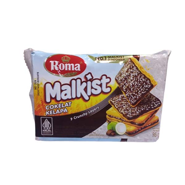 Promo Harga Roma Malkist Cokelat Kelapa 95 gr - Shopee