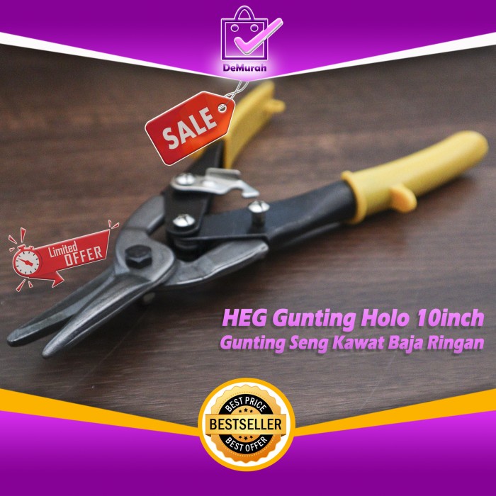 

Bestseller Heg Gunting Holo 10Inch - Gunting Seng Kawat Baja Ringan 0698