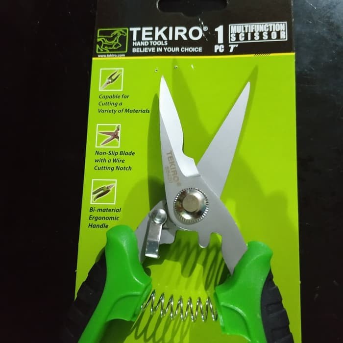 

Bestseller Gunting Multifungsi 7 Inch Tekiro - Multifunction Scissor