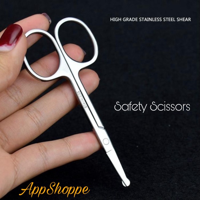 

Bestseller Gunting Kumis Scissors Stainless Steel Trimming Nose Ear Blunt Point