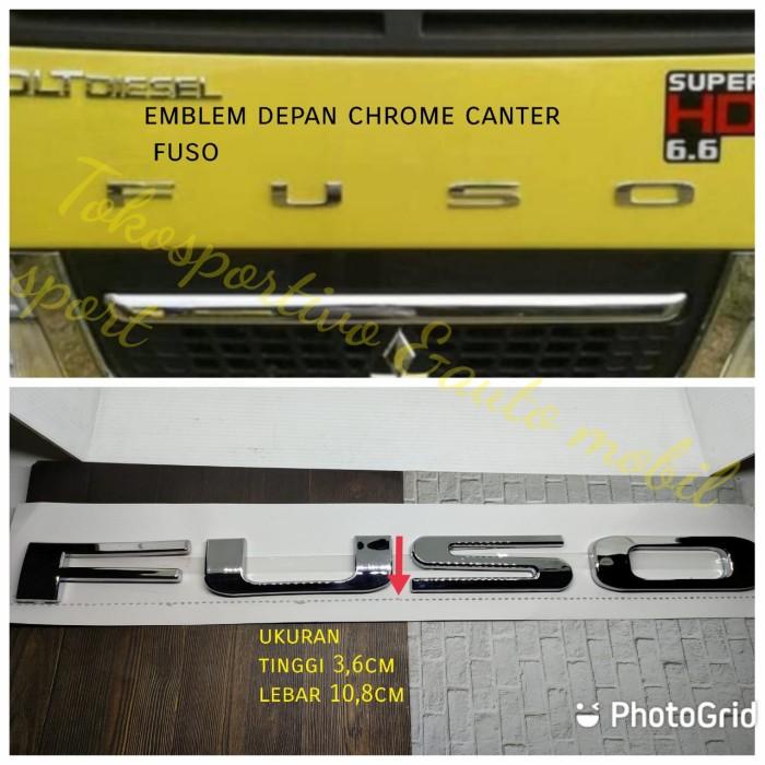 Emblem Logo Lambang Huruf Tulisan Canter Fuso Truck Logo Fuso Chrome