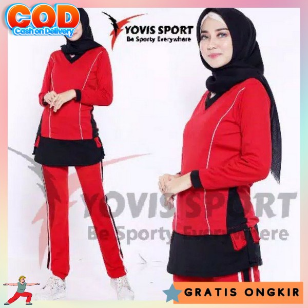 Baju Set Olah Raga Ibu Ibu Stelan Wnita Murah Stlan Fashion Wanita Pakaian Sensm Ibuibu Kekinian Buj
