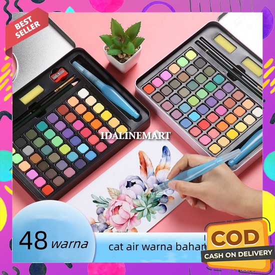 

Watercolor Set Art Padat Cair Cat Lukis Kanvas Watercolour Painting Non Toxic Tidak Beracun Water Color Set Cat Air Lukis Lengkap Cat Air Anak Set Lengkap Lengkap Semua Warna Murah Dan Bagus Cat Air Warna 36 Dan 48 Warna /Alat Cat Air Warna Per Set ( S