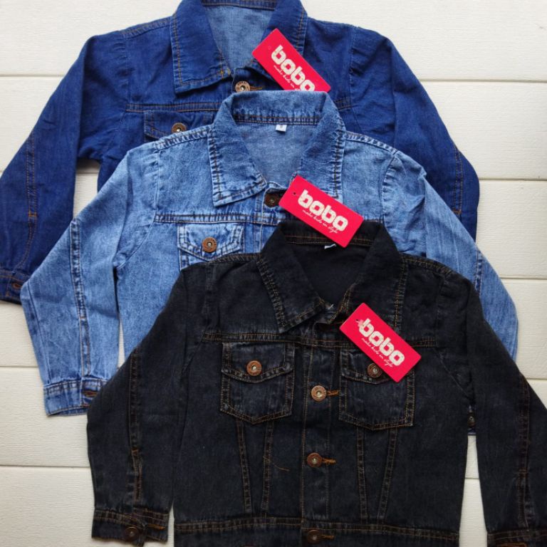79 BOBO JAKET JEANS ANAK COWOK ATAU CEWEK 3 - 6 TAHUN ➜Terupdate