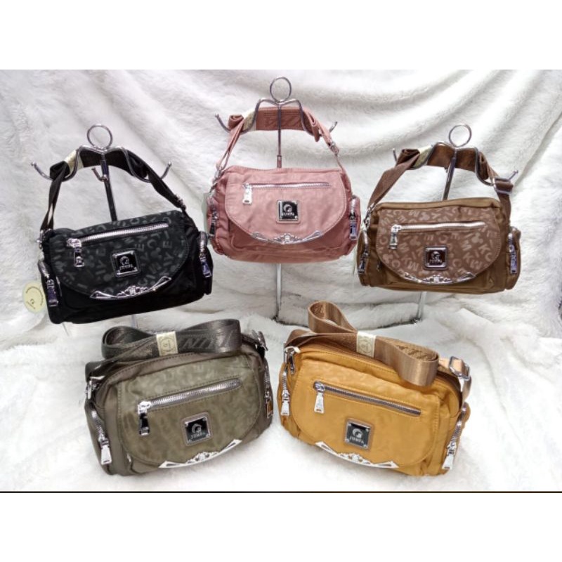 Tas Selempang Junfa Original bahan parasut tebal halus