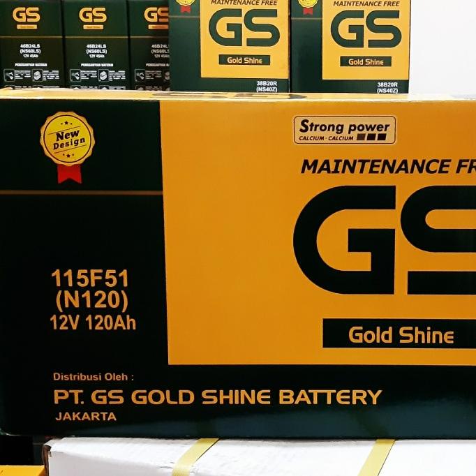 TERBARU  AKI KERING GS MF N120 12V 120AH untuk Alat Berat Genset Kapal Truk PALING DICARI