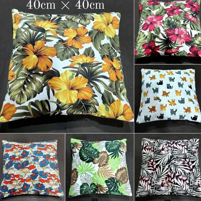 6.6 Sarung Bantal Sofa 40 X 40 Bahan Kanvas Premium