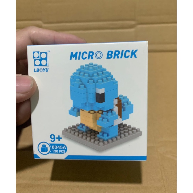 Mainan Balok Pokemon Squirtle figure puzzle balok susun puzzle