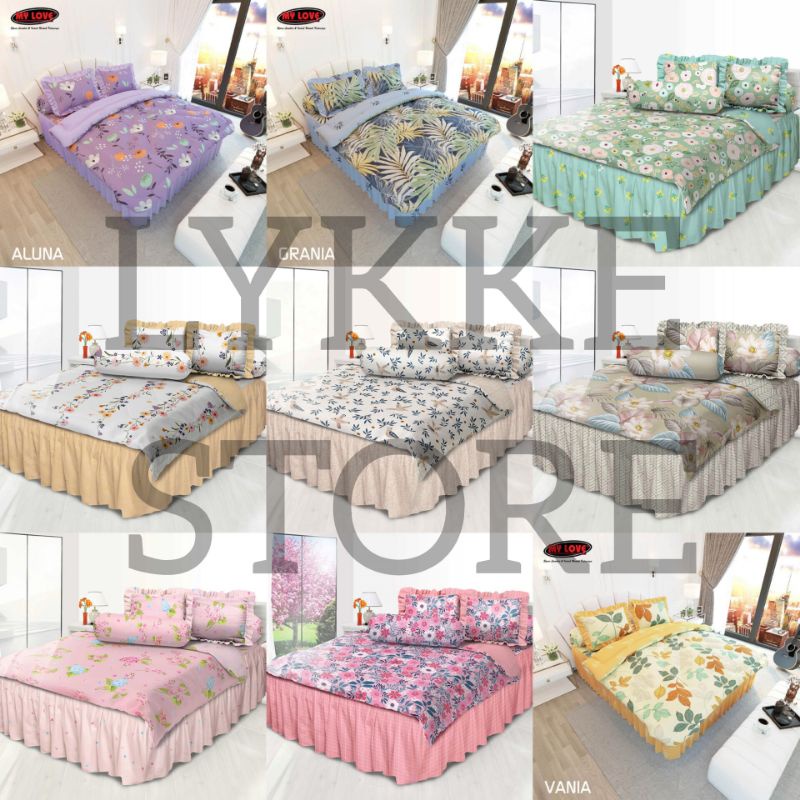 Nadirassstore - BED COVER / BEDCOVER MY LOVE KING RUMBAI / RUMBAY 180x200