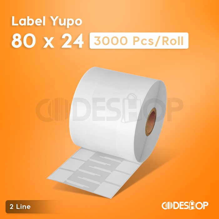 

LABEL BARCODE YUPO 80 X 24 CORE 1" ISI 3.000 UNTUK TOKO EMAS
