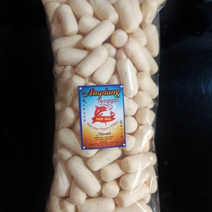 

Amplang Tenggiri Rin-Ril 250 Gram Renyah Kerupuk Ikan Tenggiri