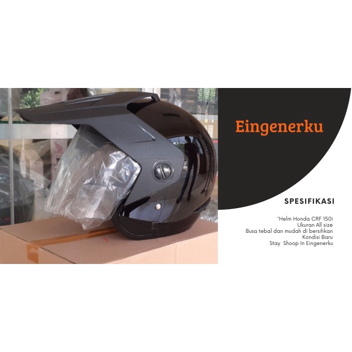 Best Seller Helm Honda Adv Trx-3 Original Sni  - Hitam