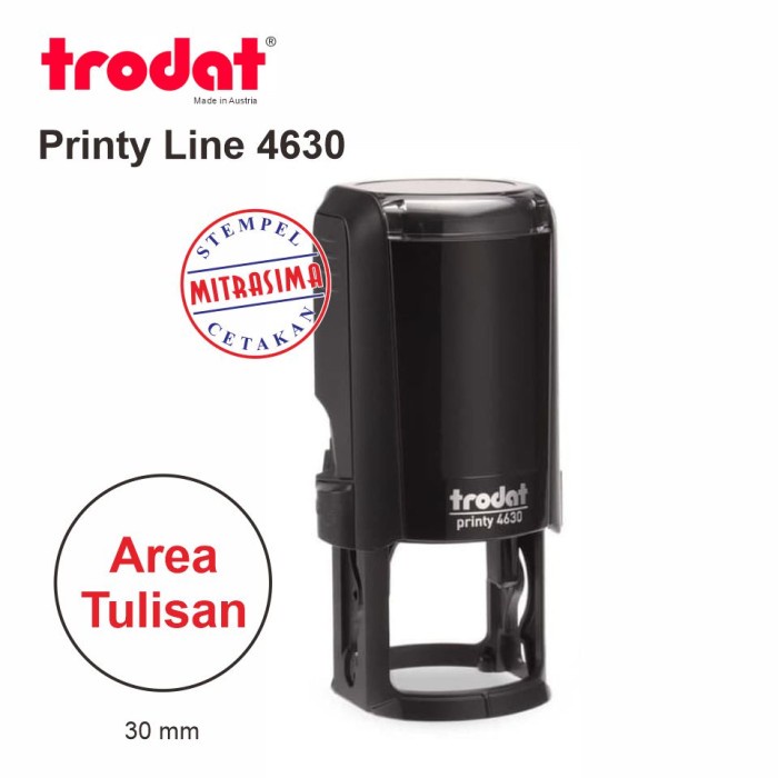 

Terlaris Stempel Trodat 4630 ( Model Bulat )
