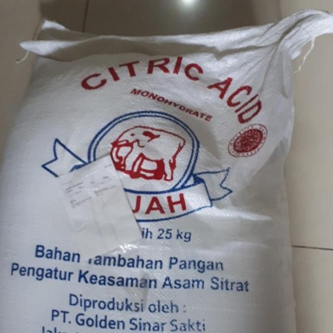 Ready Sitrun Cap Gajah/Citrad Acid Kemasan 1Kg
