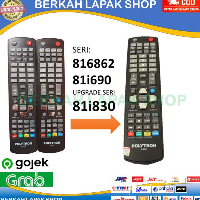 REMOTE REMOT TV POLYTRON LED LCD ORIGINAL ASLI 81G862 81i690