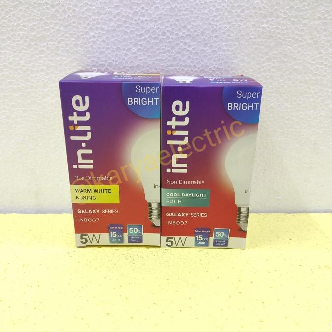 ] LAMPU LED BULB IN LITE INLITE IN-LITE 5WATT 5W 5 WATT INB007 GARANSI
