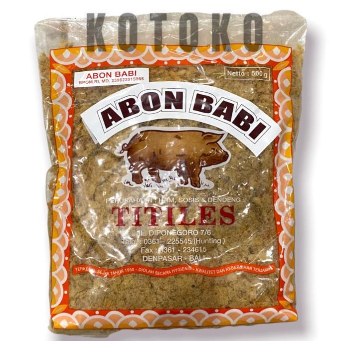 

Abon Babi Titiles / Abon Babi Original Titiles Bali 500gr