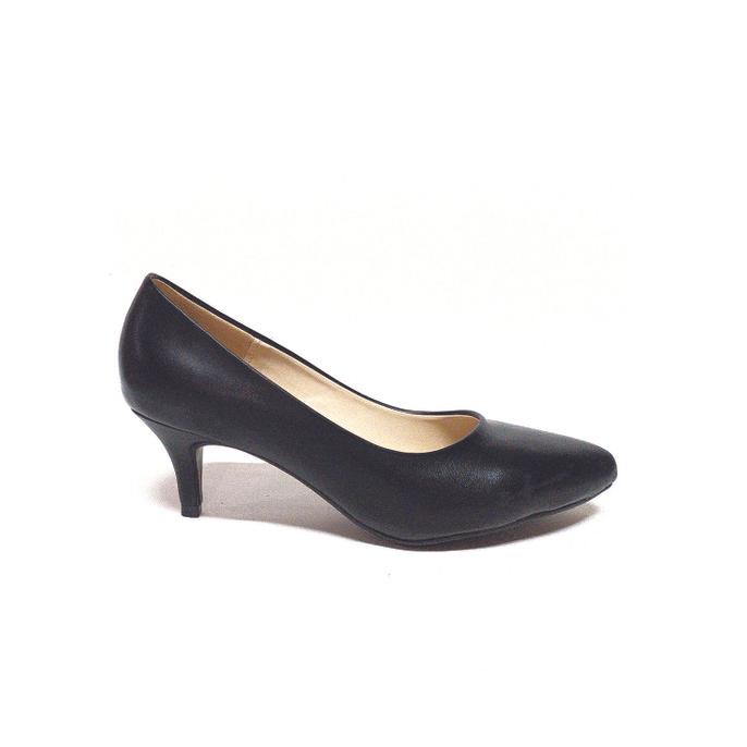 Workswell Sepatu Kerja Wanita heels 5cm kode 396 Hitam Dove