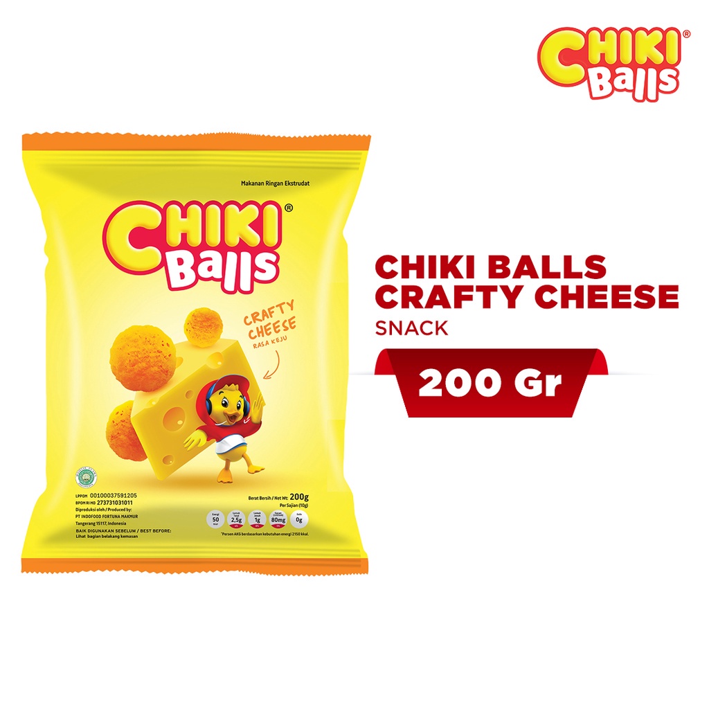 

CHIKI Balls Makanan Ringan Crafty Cheese 200 g