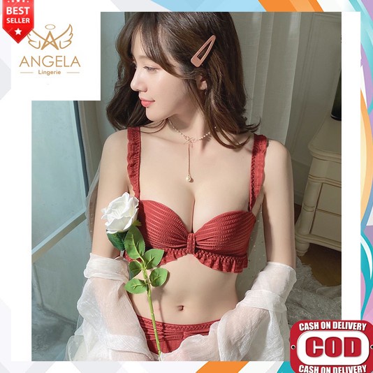 Bh Set Celana Dalam Sexy Wanita Hot  Seksi Untuk Bercinta Cd Dewasa 2Iin1 Busa Lingerie Super Cospla