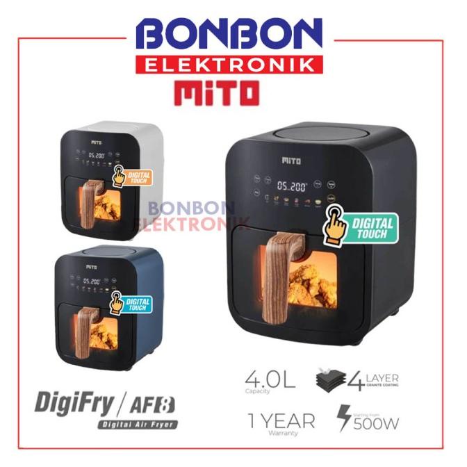 MITO Air Fryer Crystal Series AF8 / AF 8 4 Liter 500W Low Watt