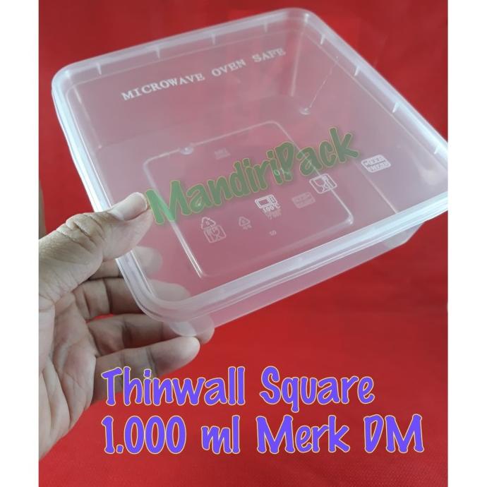 Sale Thinwall Square 1 Ml / Thinwall Kotak ( Sq ) 1 Ml Dm Isi 25