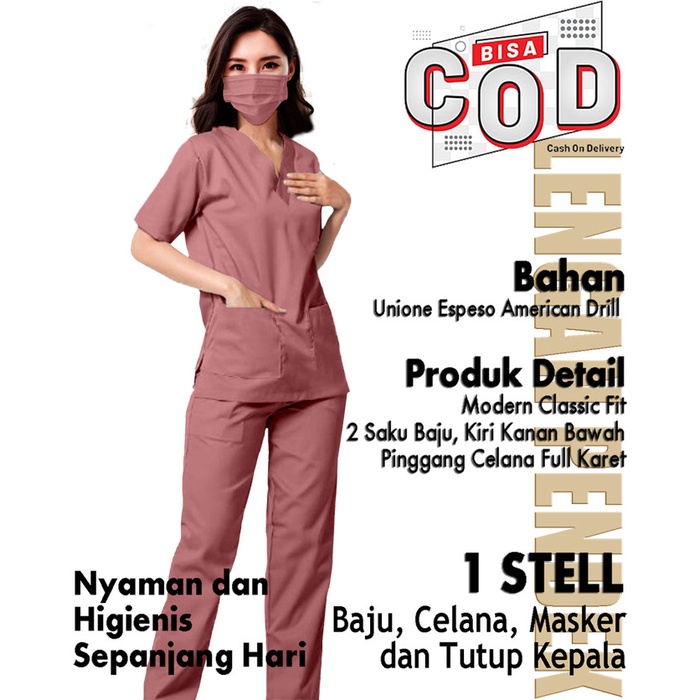 Best Seller Baju Oka Lengan Pendek / Scrub Dokter / Trust Wear Oka / Baju Ok