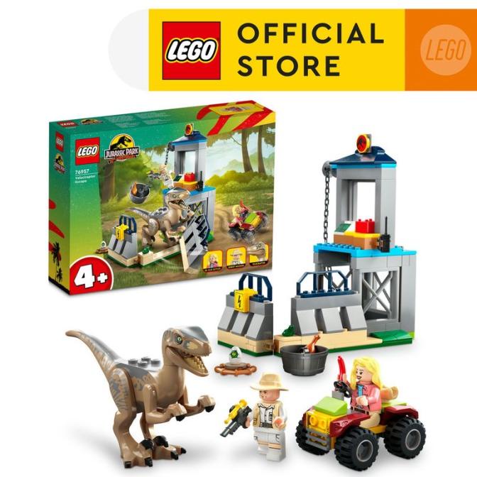 Lego Jurassic World 76957 Velociraptor Escape Building Toy Set