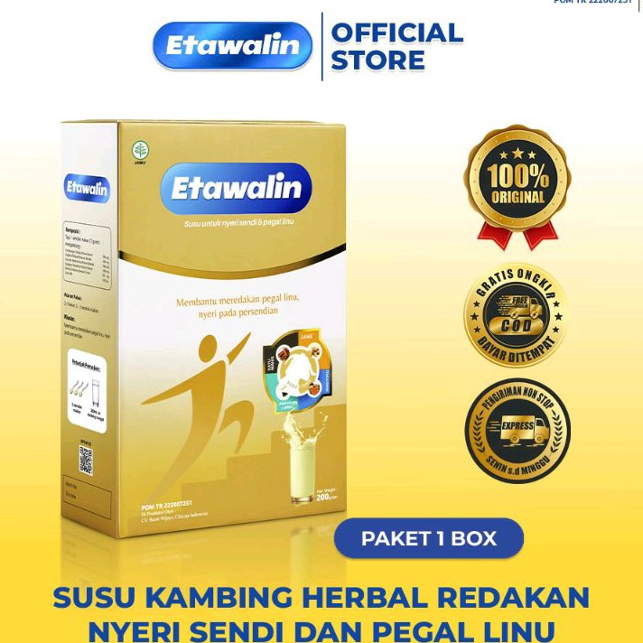 

✨Promo✨ Hari Ini Etawalin - Susu Kambing Pilihan Mengatasi Tulang Sendi & Rematik Bpom !