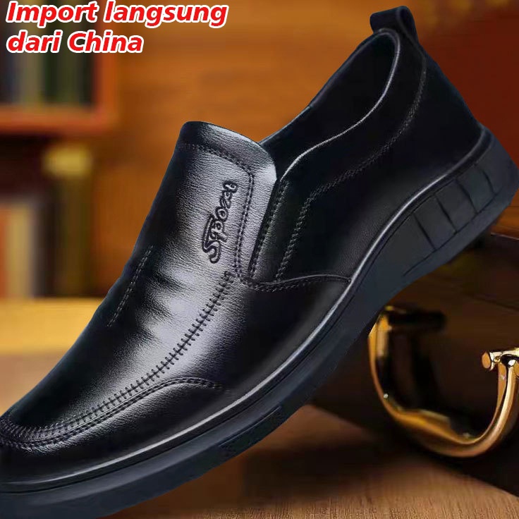 12.12 ✨Promo✨ Sepatu pria ROBERTO K-19 terbaru | sepatu kulit import ORIGINAL sepatu kulit asli slip-on sepatu pantofel pria 