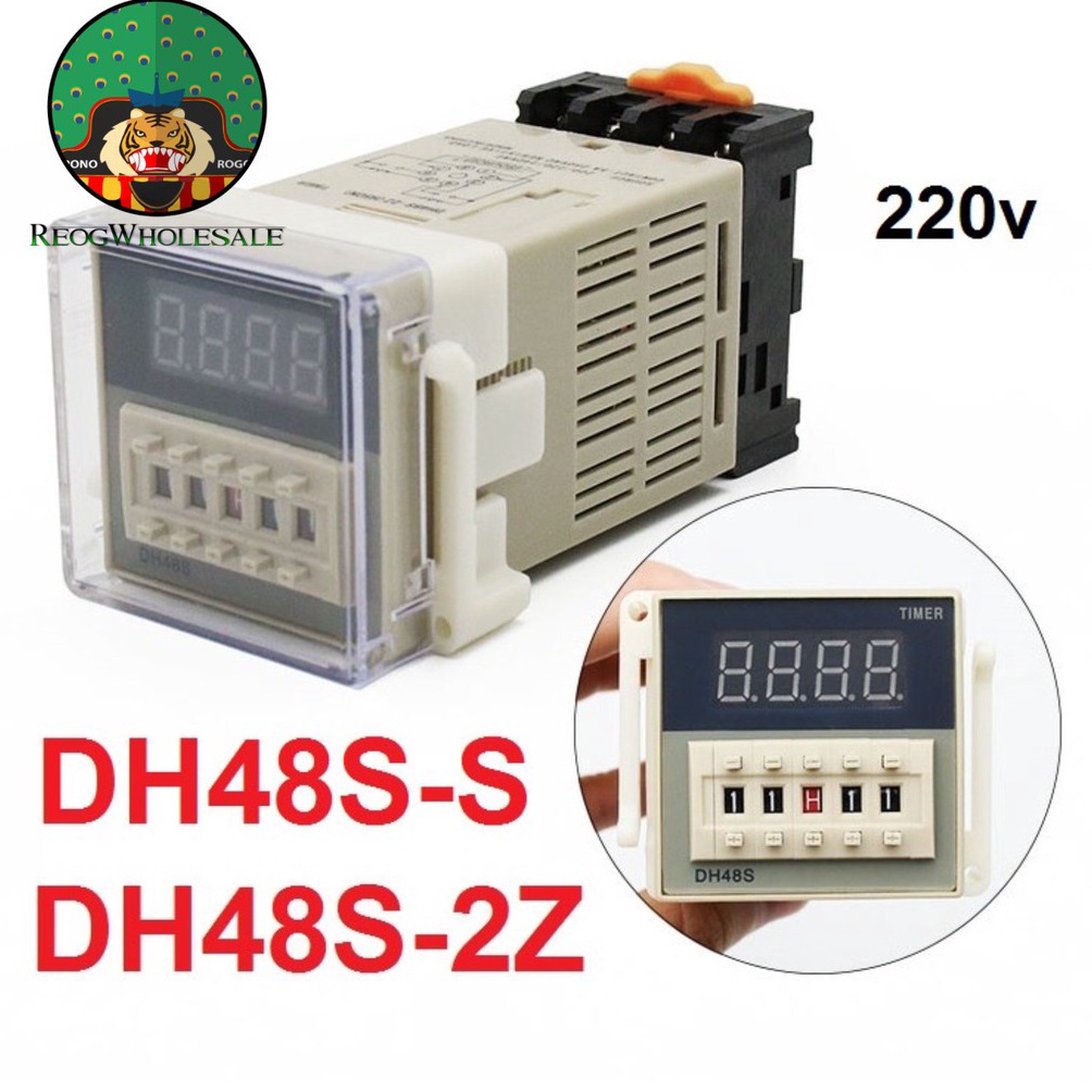 Model Keren.. DH48S-S DH48S-2Z Time Relay Delay Digital Mesin Tetas 220V TImer Telur Otomatis Twin Counter DH48S 41