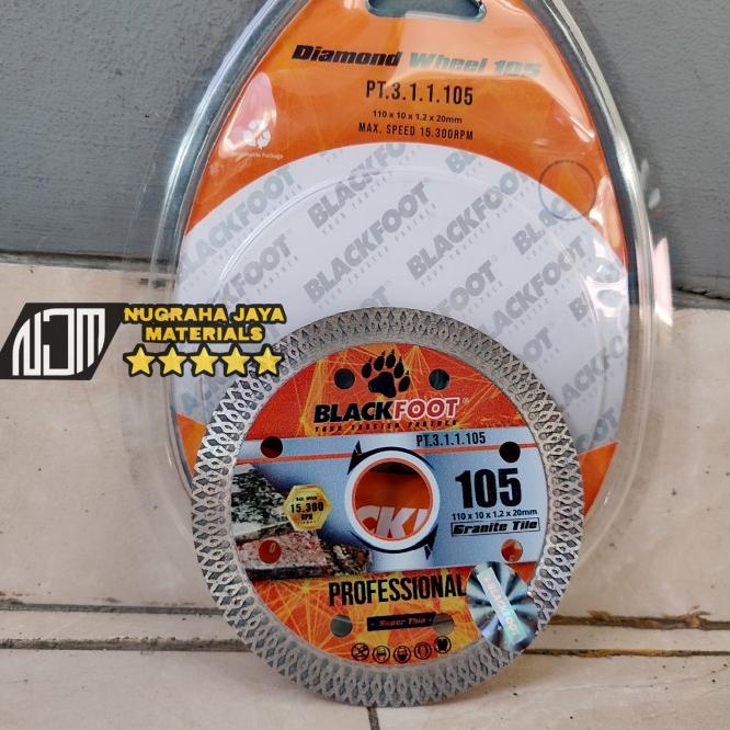 Mata Gerinda Potong 4 Inch Blackfoot Mata Pisau Potong Kramik Granit