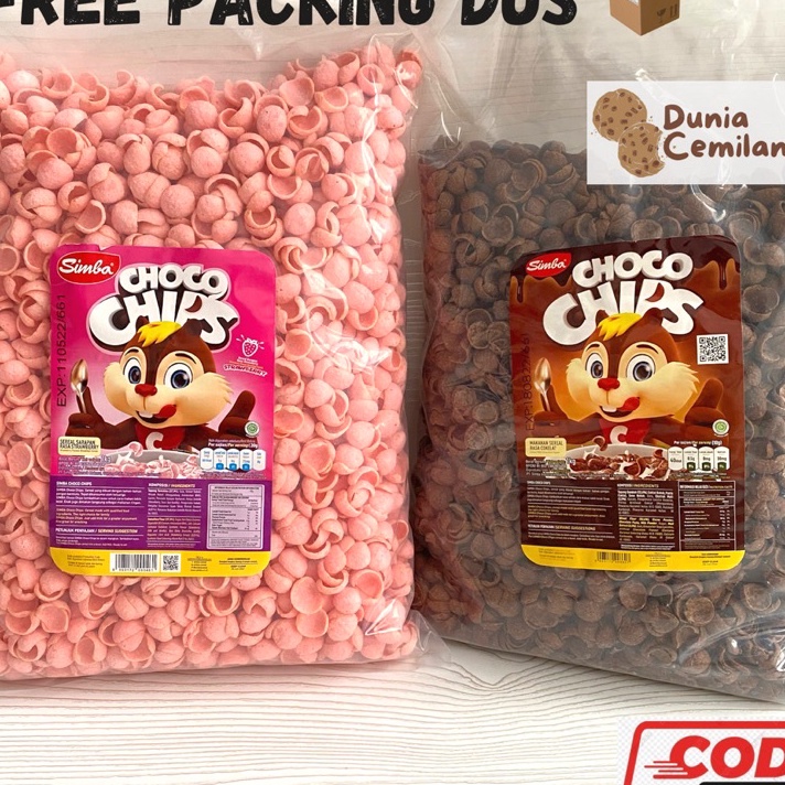 

12.12 Flash Sale [TERMURAH!] Simba Choco Chips Bulky 1 KG - Sereal Simba Coklat Strawberry grosir