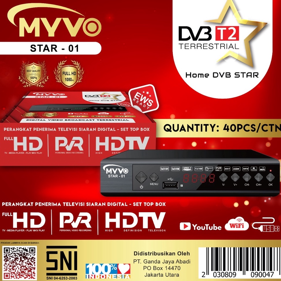 Terbaik SET TOP BOX TV DIGITAL DVB HD / BOX TV 