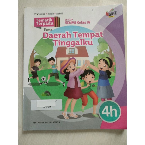 

Buku Tematik Erlangga 4H kelas 4 SD edisi revisi