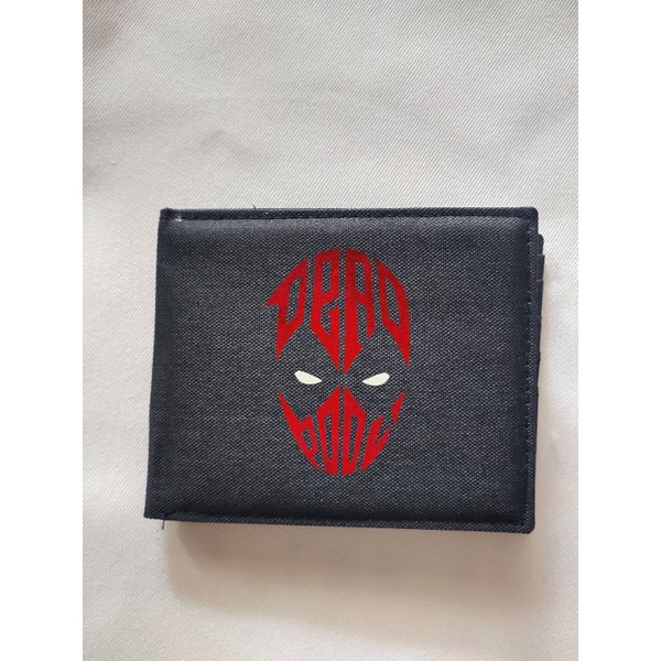 Dompet Kanvas Deadpool Keren / Dompet Lipat Resleting Pria Logo Dead Pool Marvel Bahan 100% Kanvas P