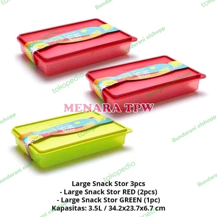 Best Seller Large Snack Stor Tupperware(1)