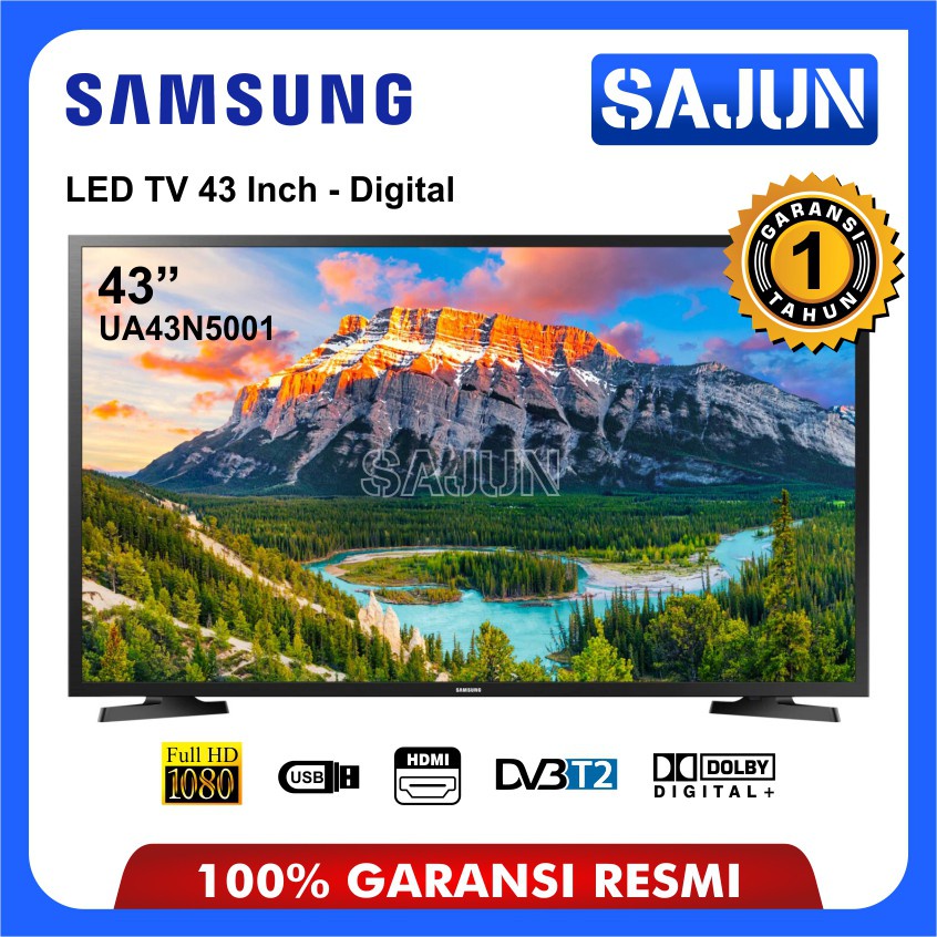 Samsung 43N5001 TV LED 43 Inch Full HD TV USB Movie DVB-T2 UA43N5001